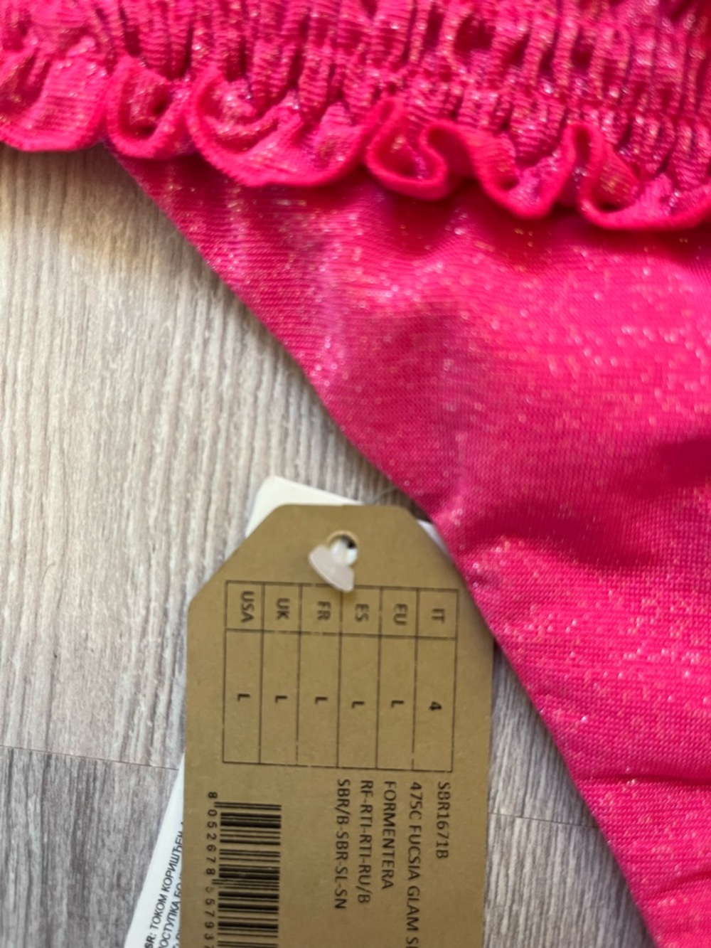 NWT Calzedonia Pink Formentura Bikini Push Up Top size XL & L Brazilian bottoms - Picture 4 of 14